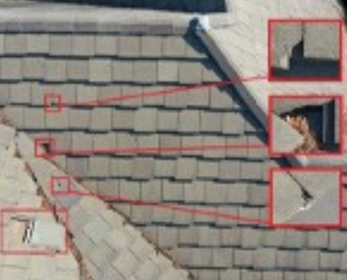 inspection types drone roof damage