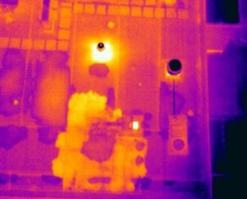 inspection types drone roof moisture